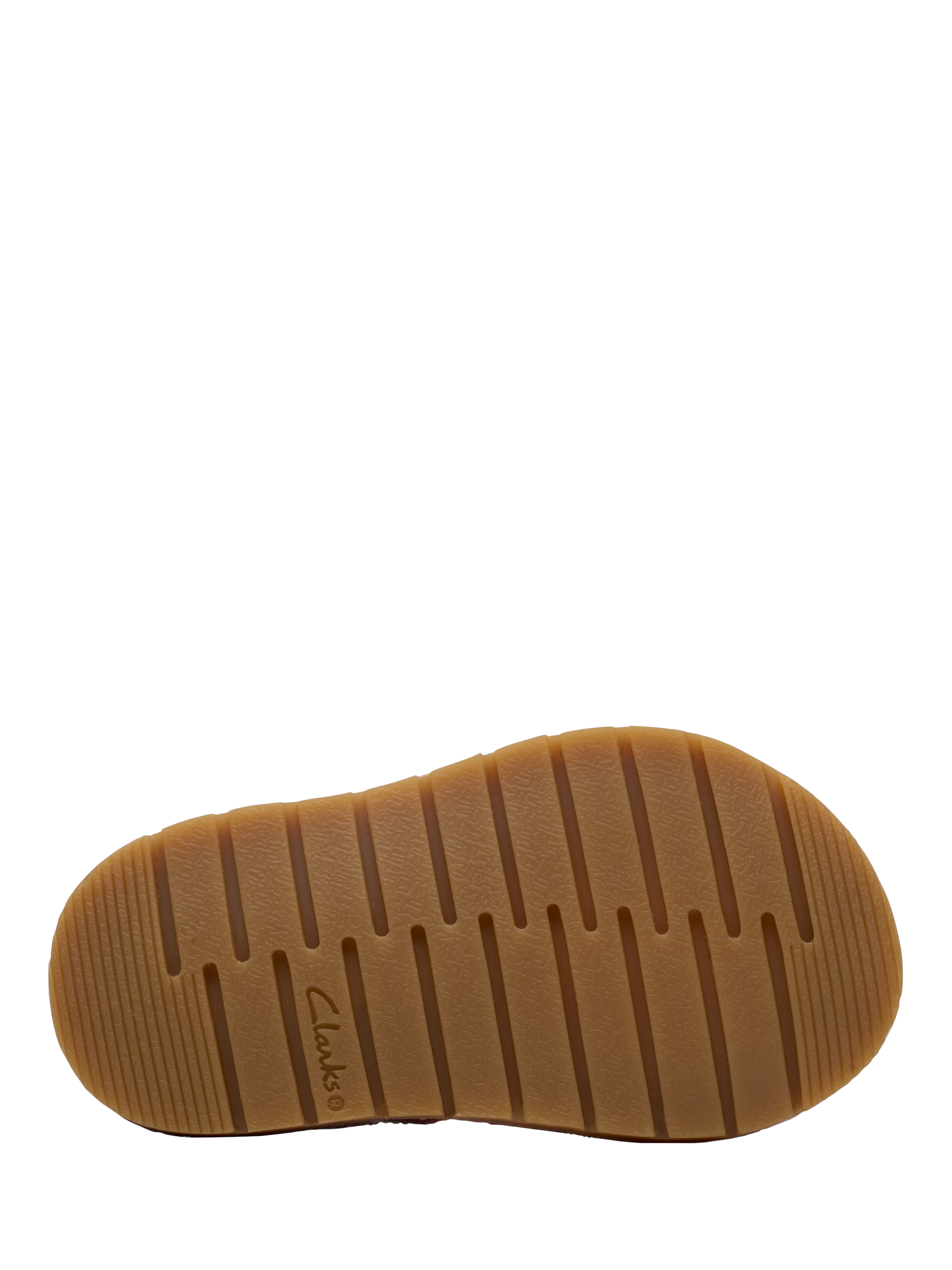 Product image 3 of 7, which shows Clarks Kids' Playsun Reef Sandals, Red Leather, 4 F Jnr