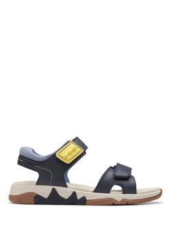 Clarks Kids' Spiney Step Sandals, Navy, Navy