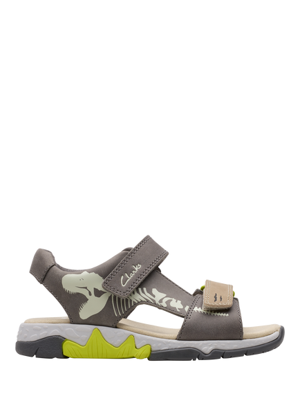 Clarks Kids' Spiney Tail Shoes, Grey, Grey