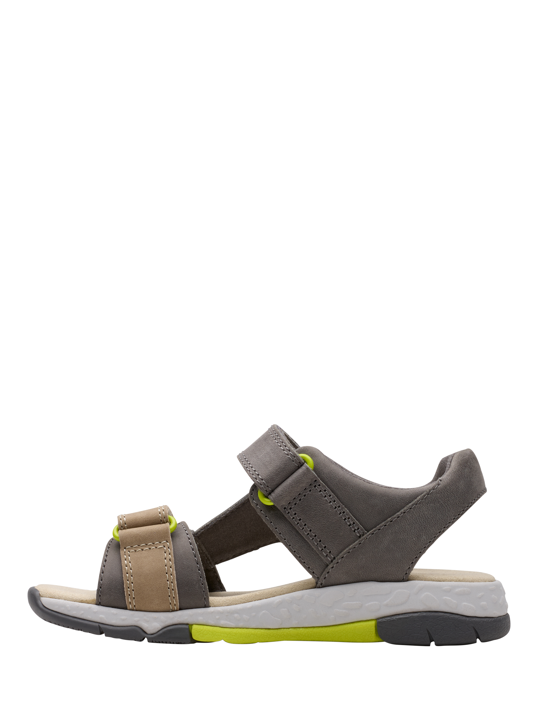 Product image 2 of 8, which shows Clarks Kids' Spiney Tail Shoes, Grey, 7 G Jnr