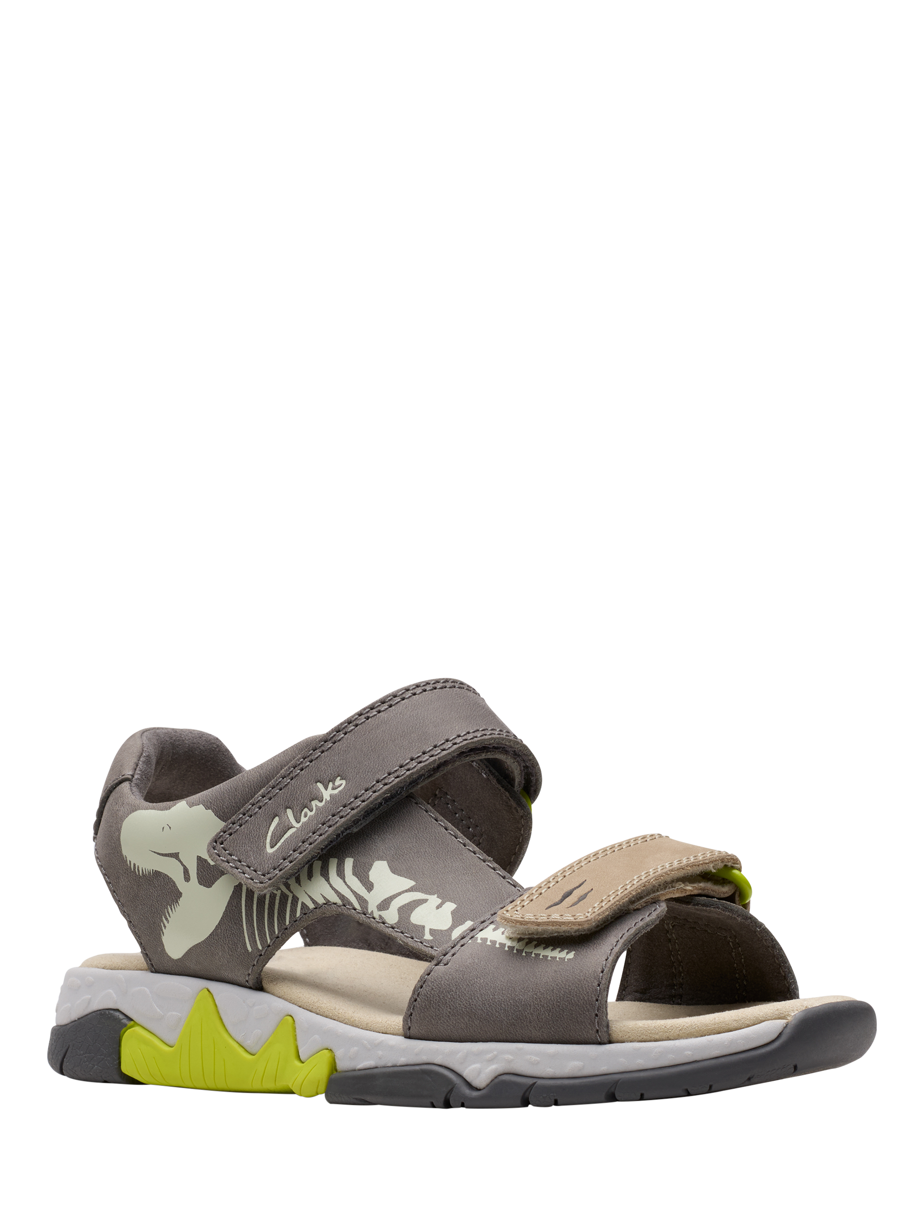 Product image 7 of 8, which shows Clarks Kids' Spiney Tail Shoes, Grey, 7 G Jnr