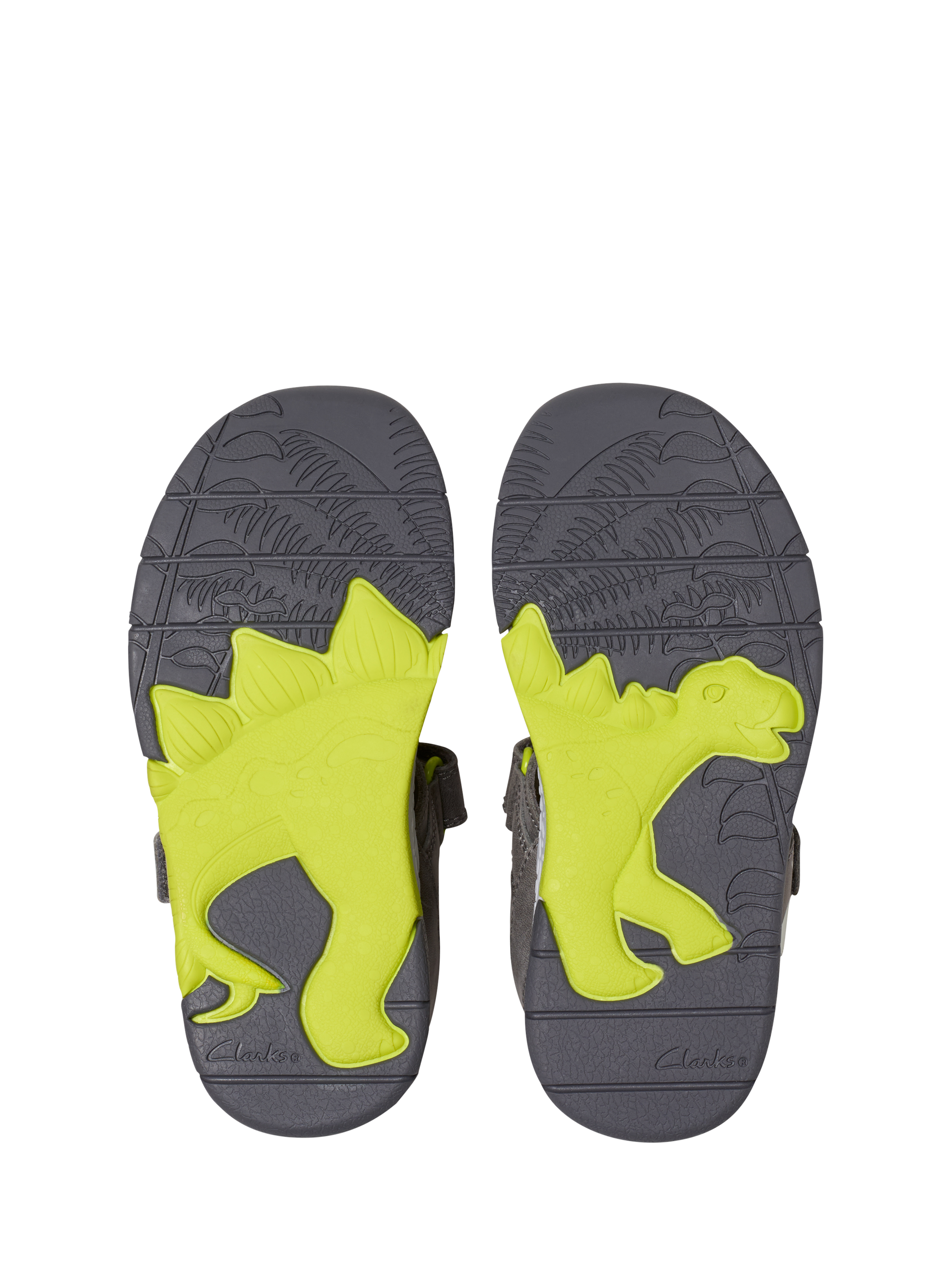 Product image 8 of 8, which shows Clarks Kids' Spiney Tail Shoes, Grey, 7 G Jnr