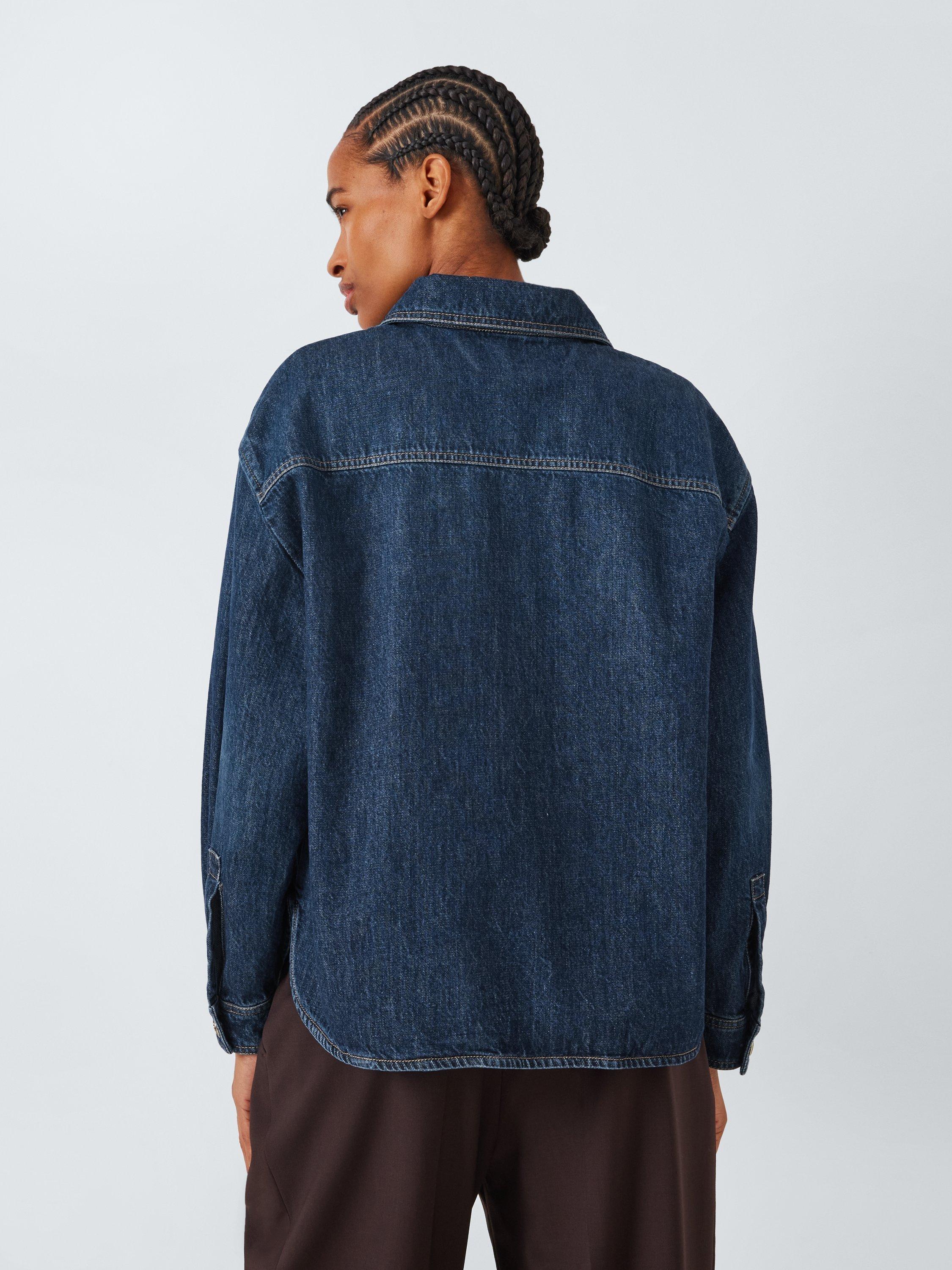 Product image 2 of 6, which shows Marella Nava Denim Shirt, Blue, 10