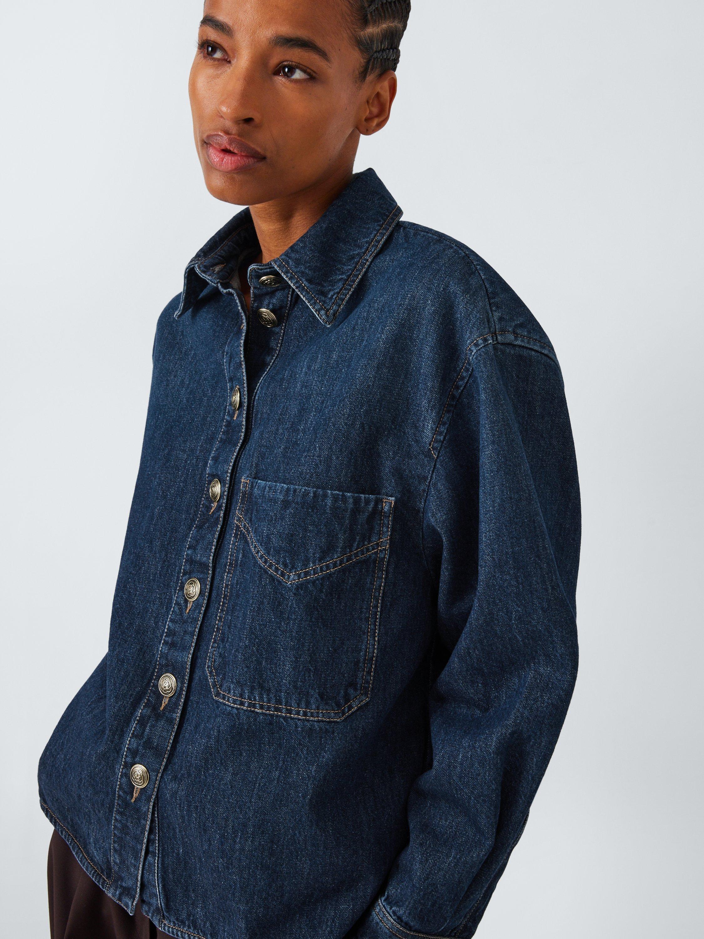 Product image 5 of 6, which shows Marella Nava Denim Shirt, Blue, 10