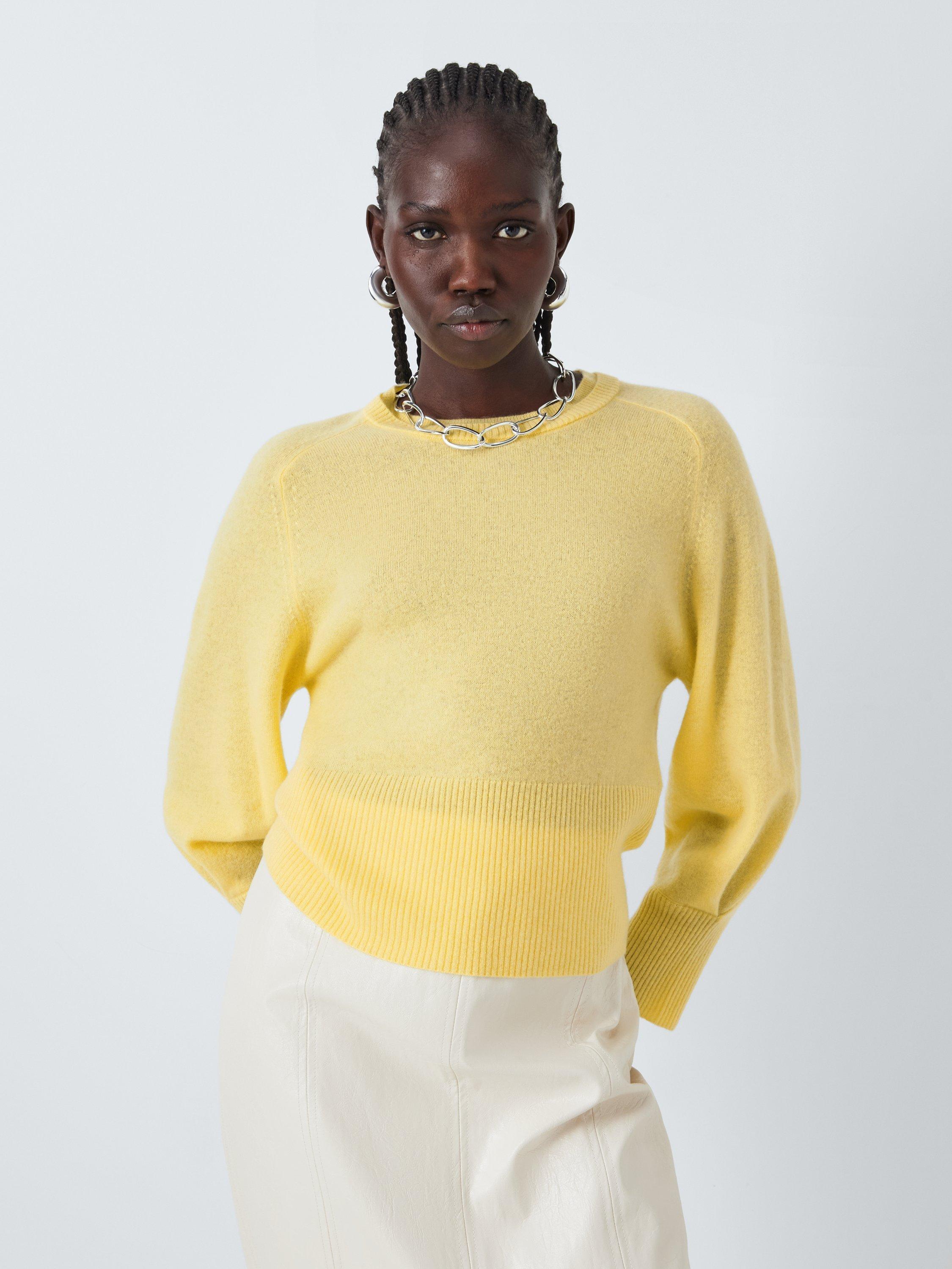 Product image 1 of 6, which shows Marella Chela Wool Rich Jumper, Yellow, S