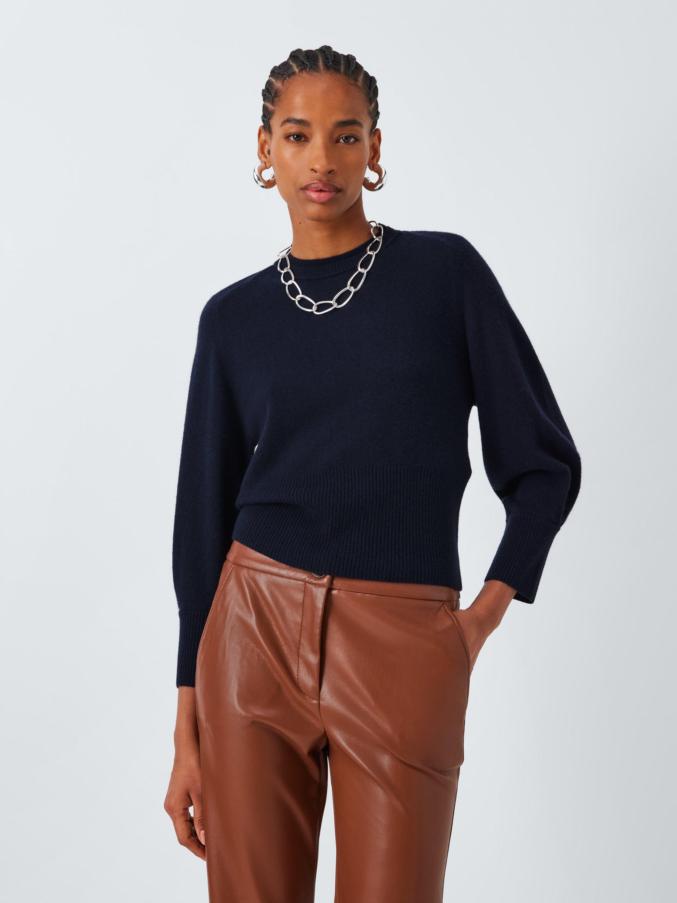 Product image 1 of 6, which shows Marella Chela Wool Rich Jumper, Navy, S