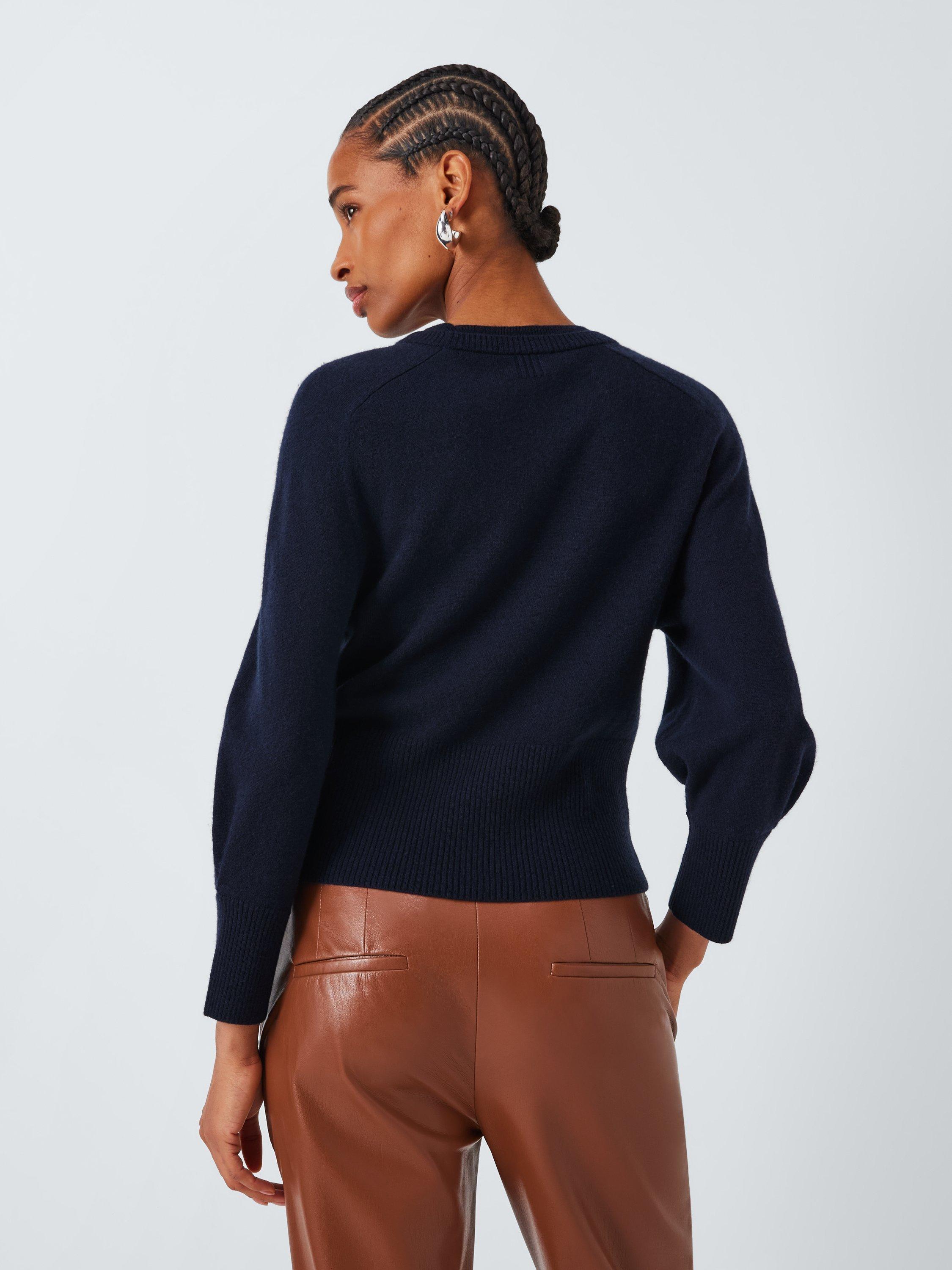 Product image 2 of 6, which shows Marella Chela Wool Rich Jumper, Navy, S