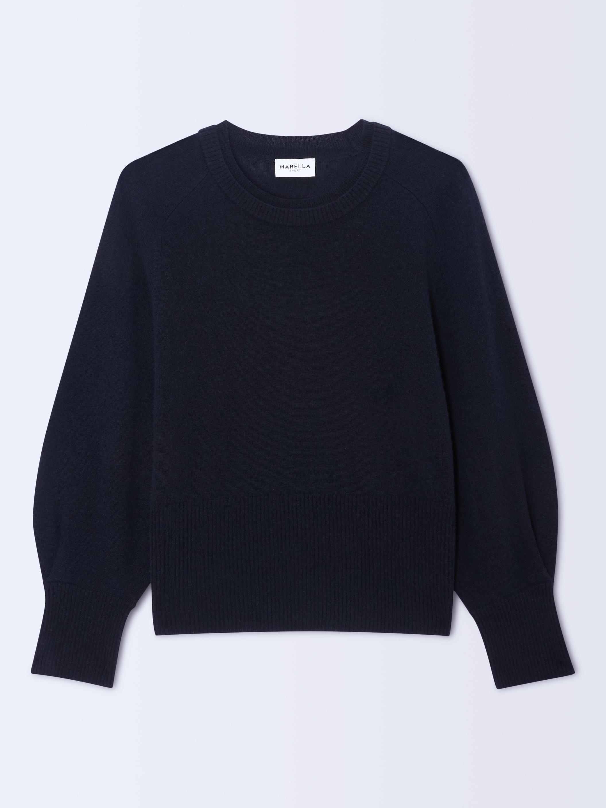 Product image 4 of 6, which shows Marella Chela Wool Rich Jumper, Navy, S