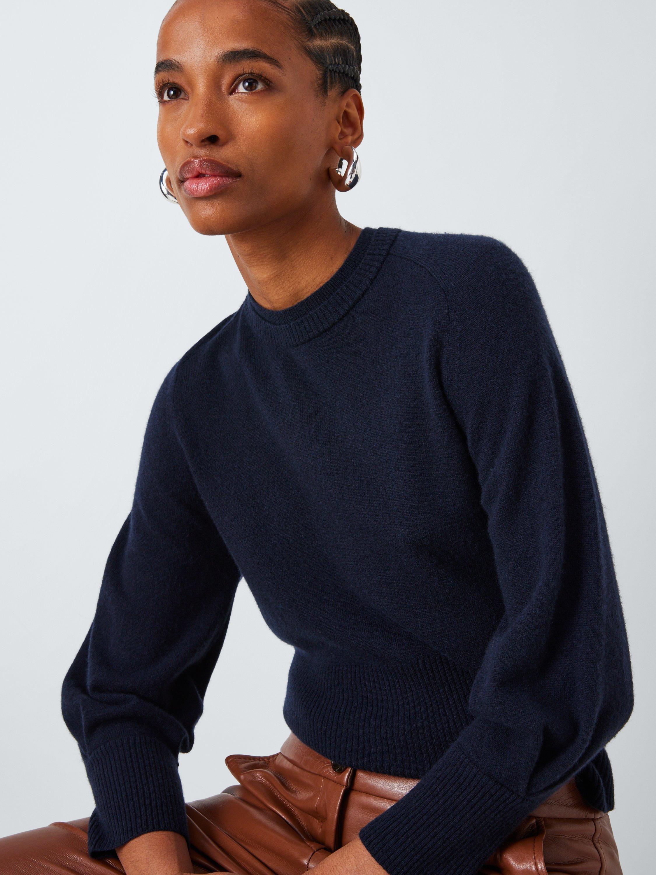 Product image 5 of 6, which shows Marella Chela Wool Rich Jumper, Navy, S