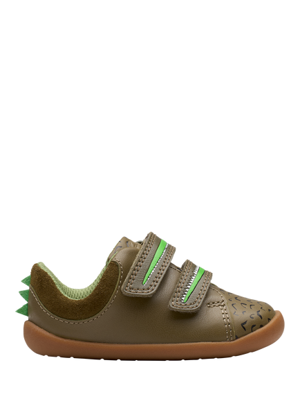 Clarks Kids' Roald Dahl The Enormous Crocodile Roamer Snap Toddler Shoes, Khaki