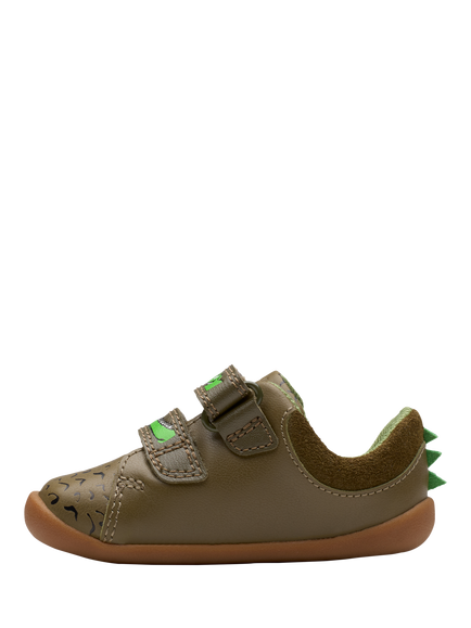 Clarks Kids' Roald Dahl The Enormous Crocodile Roamer Snap Toddler Shoes - view 2, Khaki