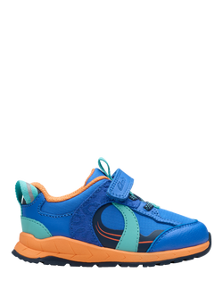 Clarks Kids' Selva Hero Toddler Trainers, Bright Blue, Bright Blue