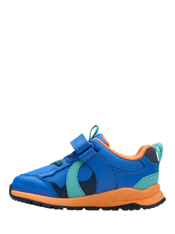 Clarks Kids' Selva Hero Toddler Trainers, Bright Blue - view 2, Bright Blue