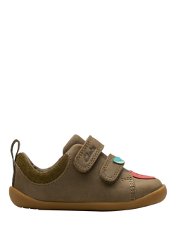 Clarks Baby Roamer Garden Pre-Walker Leather Toddler Shoes, Olive, Olive