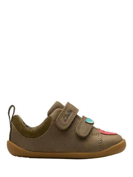Clarks Baby Roamer Garden Pre-Walker Leather Toddler Shoes, Olive, Olive