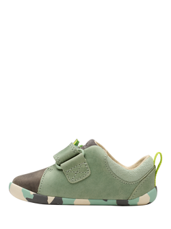 Clarks Kids' Roamer Spiney Pre-Walker Toddler Shoes, Grey/Sage - view 2, Grey/Sage