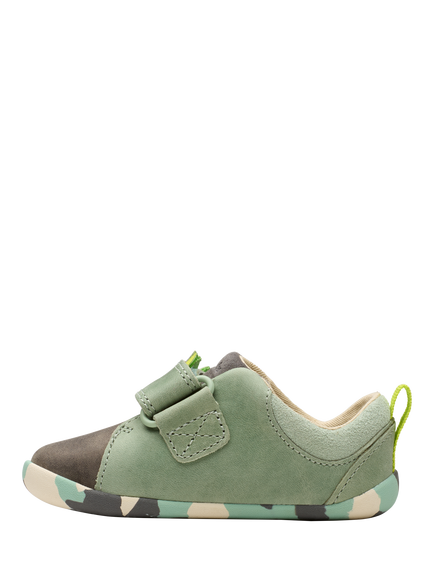 Clarks Kids' Roamer Spiney Pre-Walker Toddler Shoes, Grey/Sage - view 2, Grey/Sage