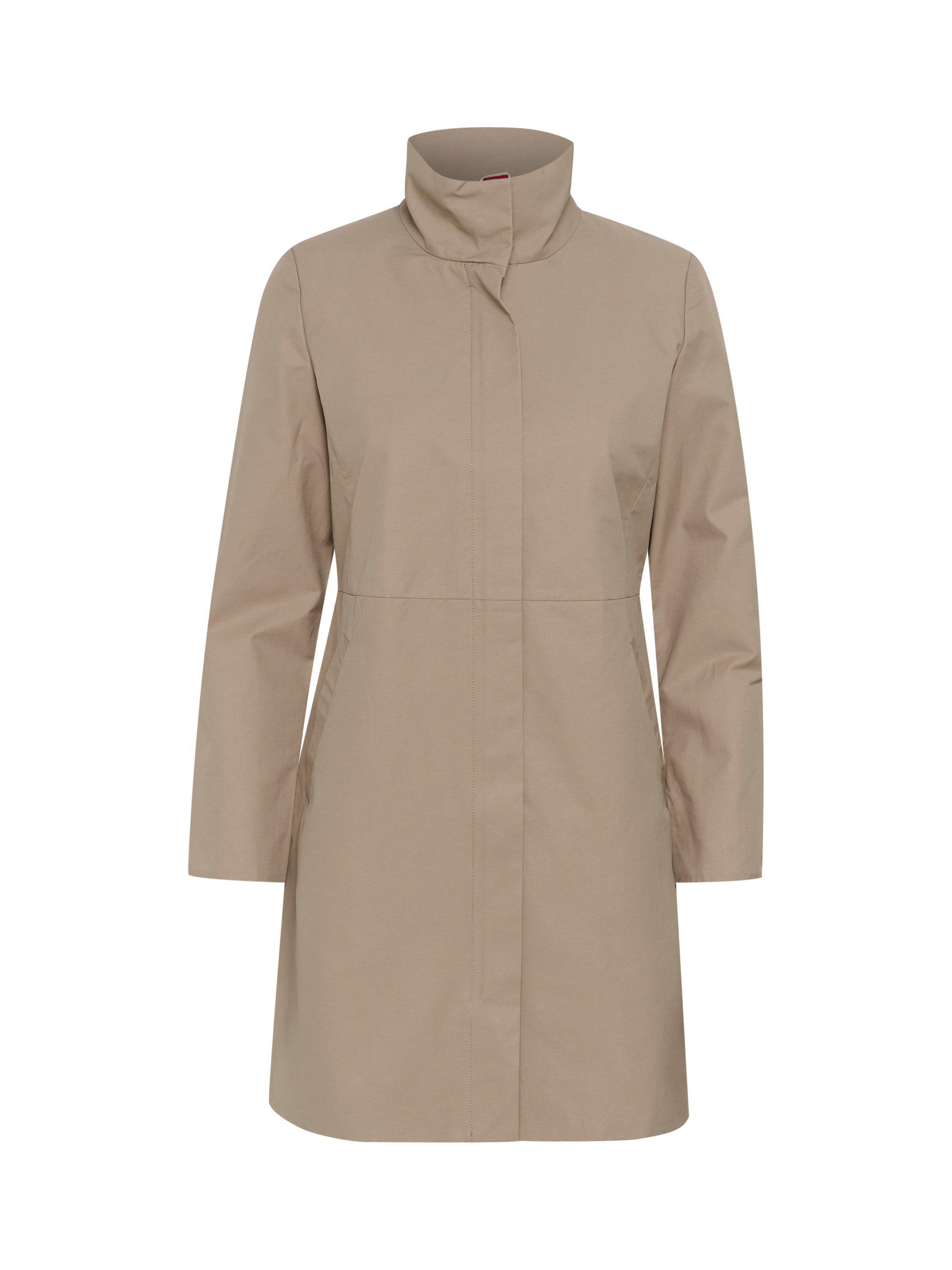 Part Two Carvin Longline Rain Coat, Desert Taupe