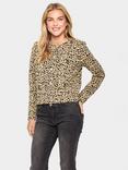 Saint Tropez Ilsabeth Animal Print Cardigan, Cartouche