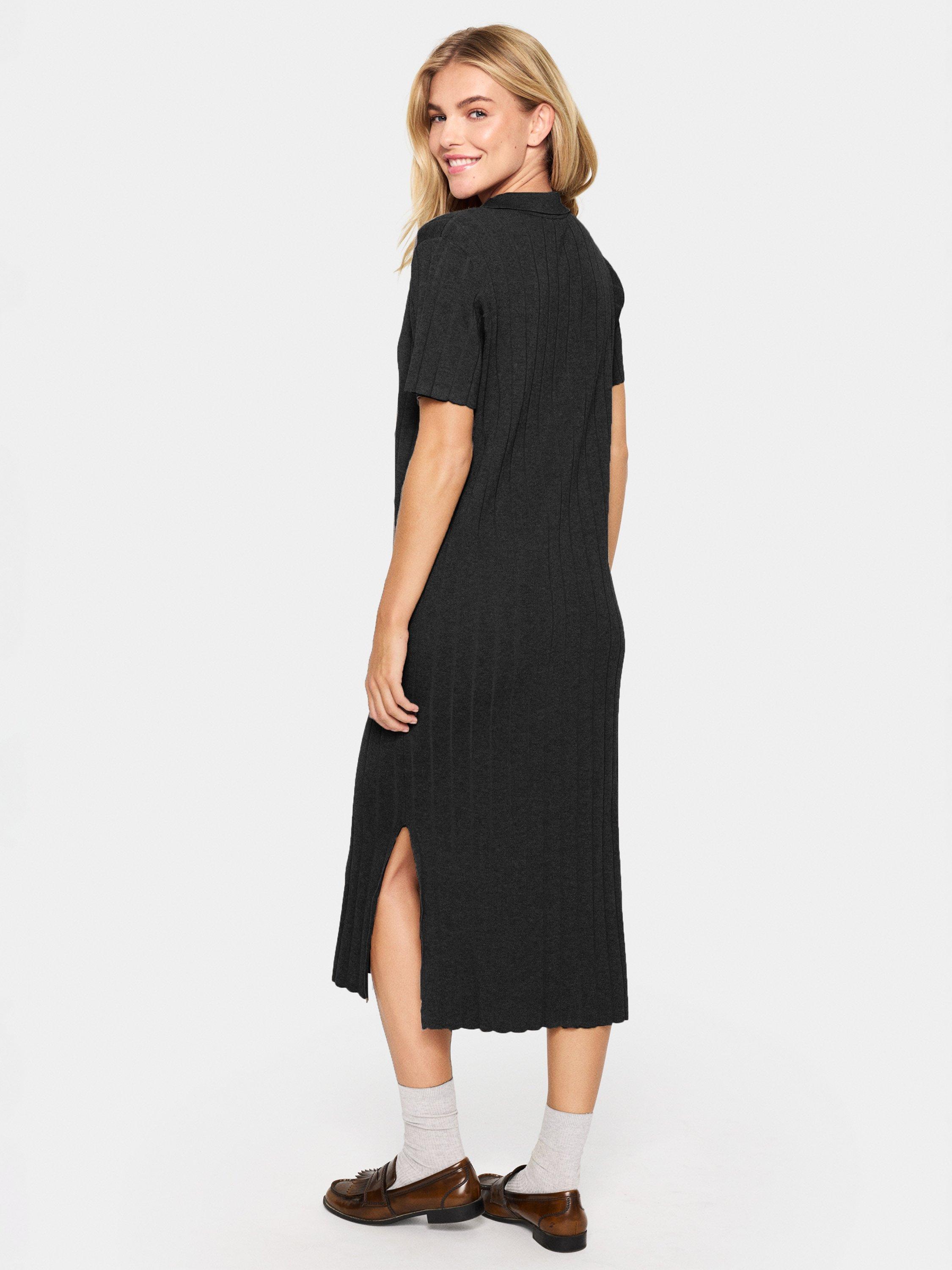Product image 2 of 5, which shows Saint Tropez Fumiko Knit Dress, Black, XS