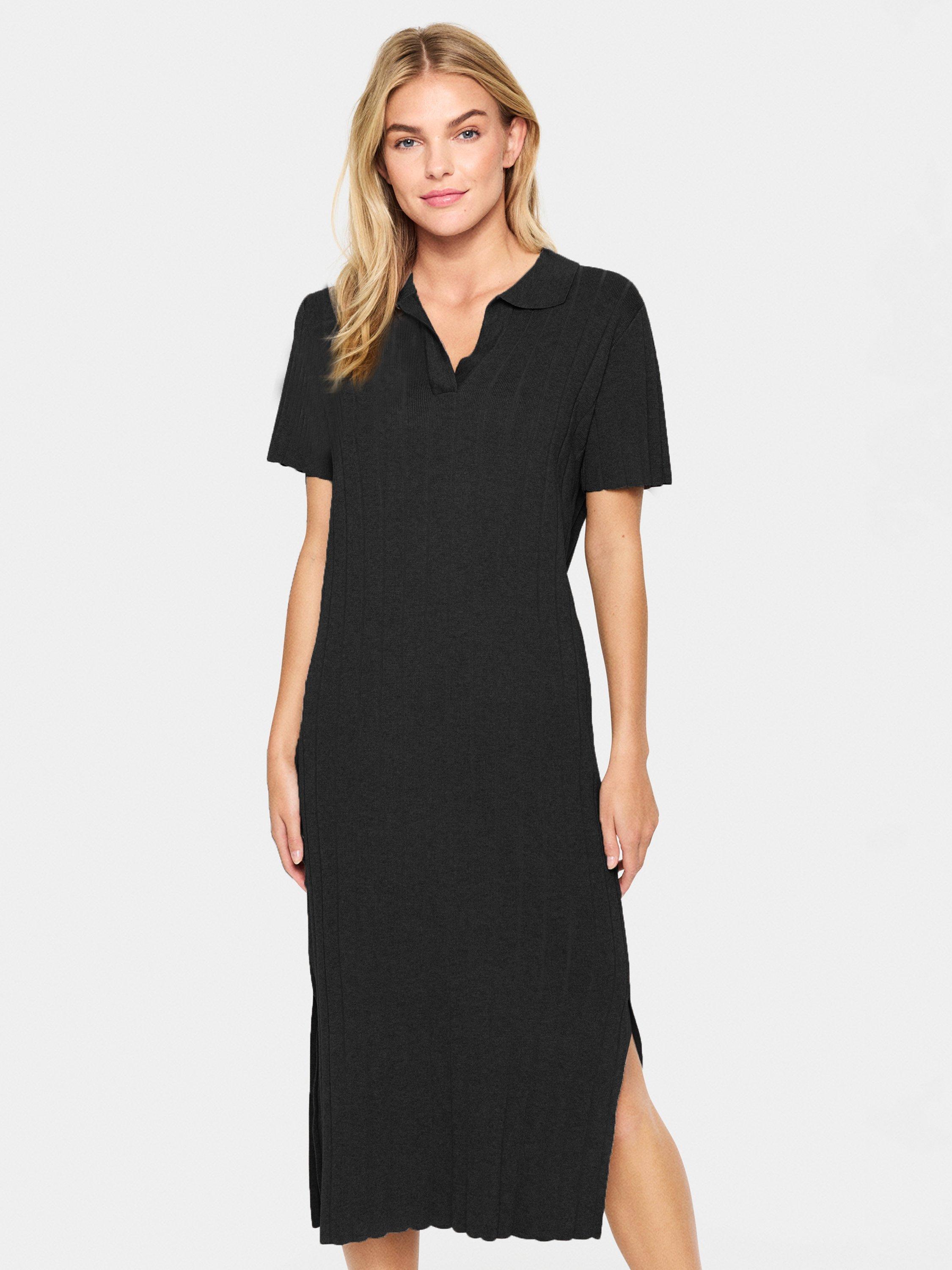 Product image 3 of 5, which shows Saint Tropez Fumiko Knit Dress, Black, XS