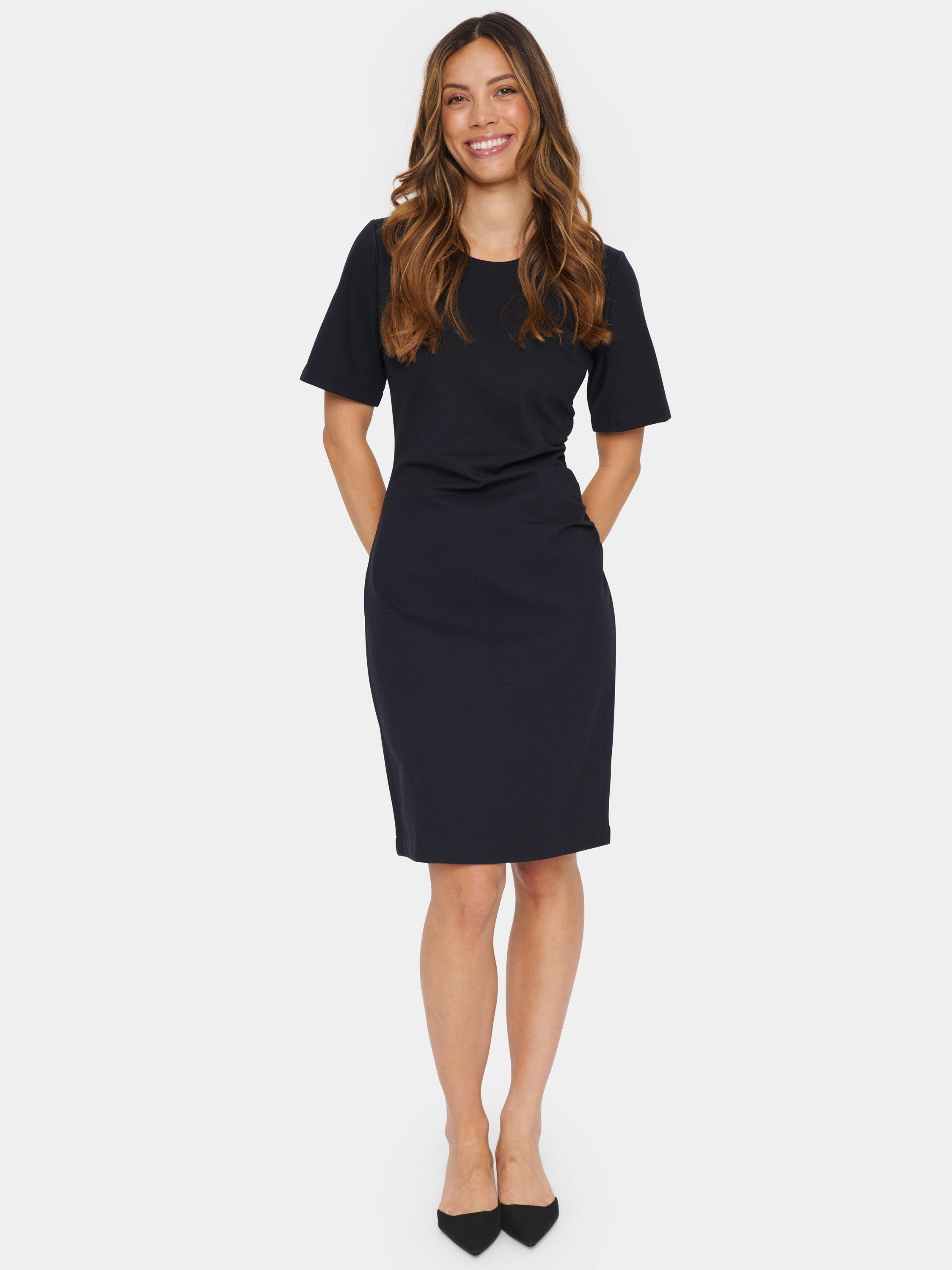 Product image 1 of 6, which shows Saint Tropez Genny Slim Fit Mini Dress, Black, XS