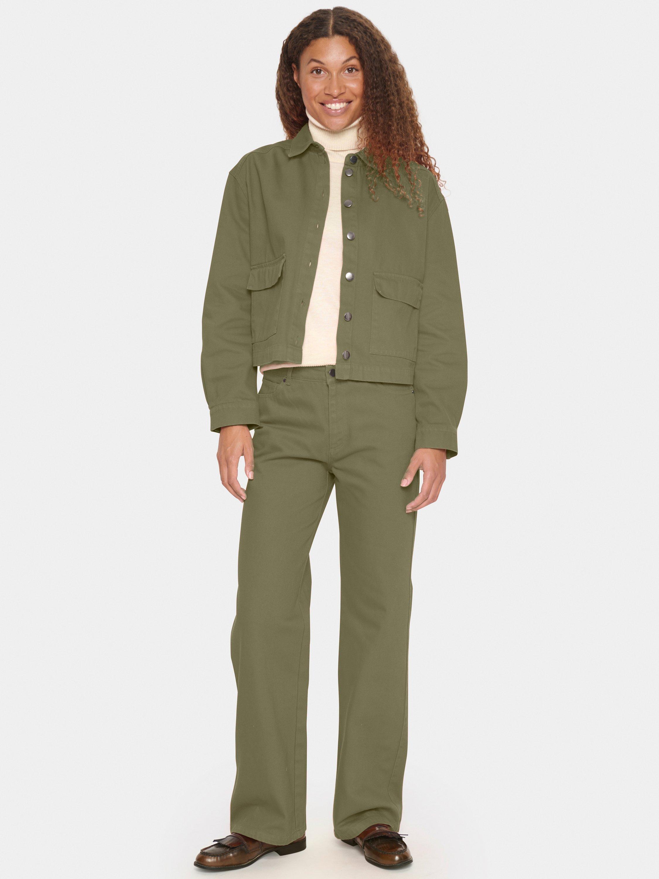 Product image 3 of 5, which shows Saint Tropez Ilu Wide Leg Jeans, Musk, XS