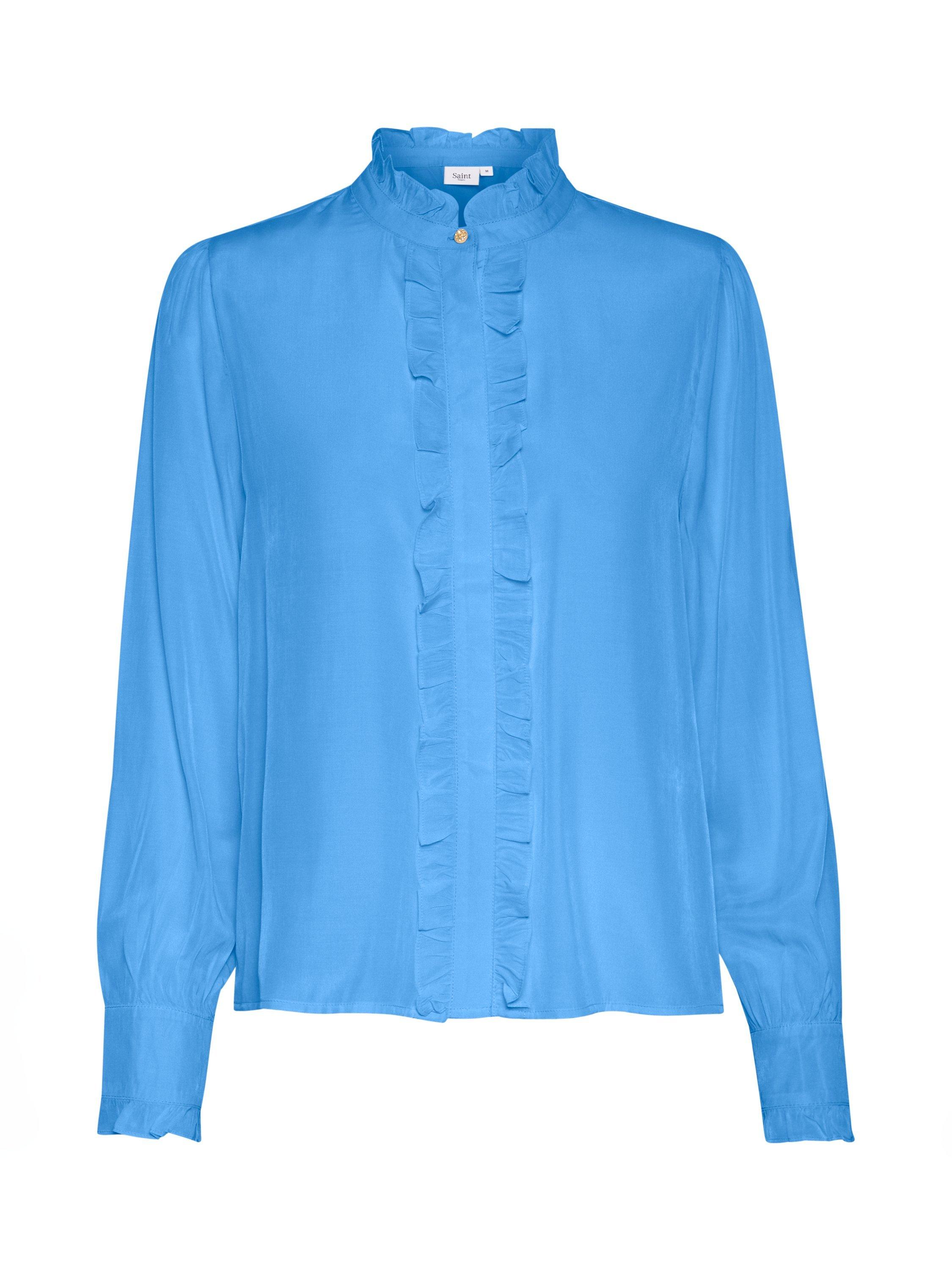 Product image 5 of 6, which shows Saint Tropez Felina Frill Shirt, All Aboard, M