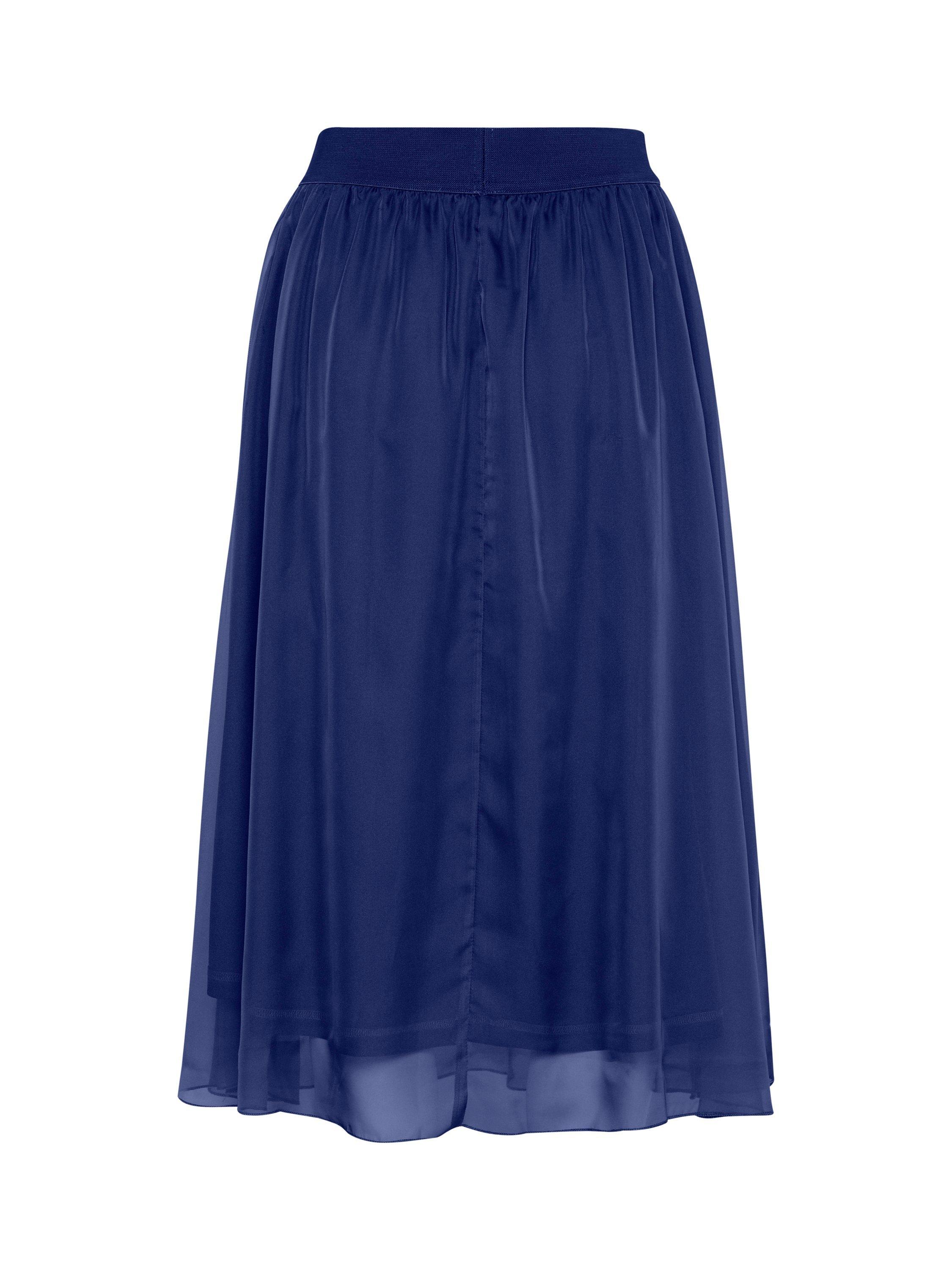 Product image 6 of 6, which shows Saint Tropez Coral Ciffon Midi Skirt, Midnight Sail, XS