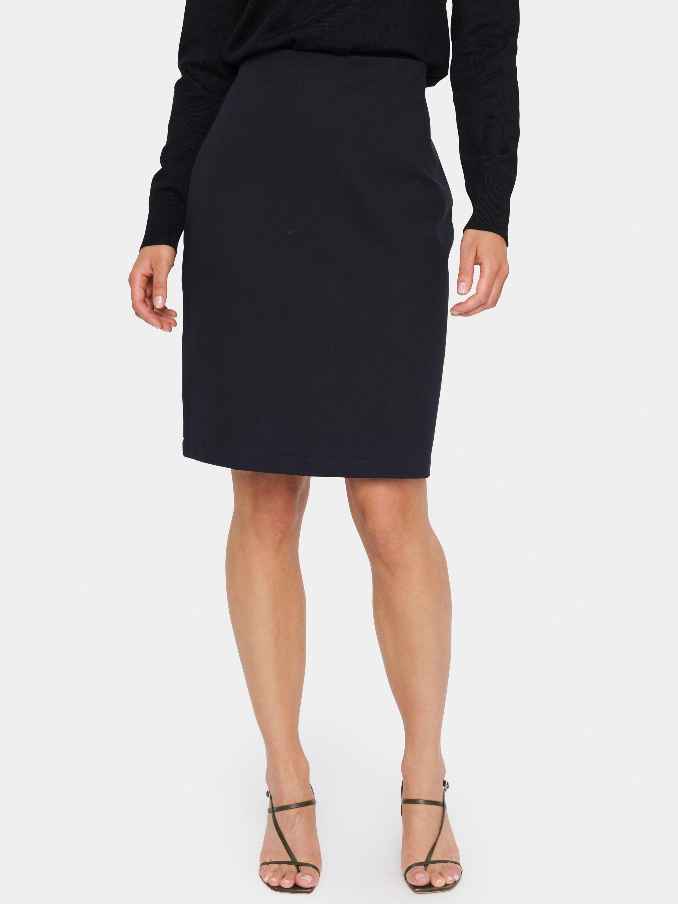 Product image 1 of 6, which shows Saint Tropez Genny Slim Fit Mini Skirt, Black, XS