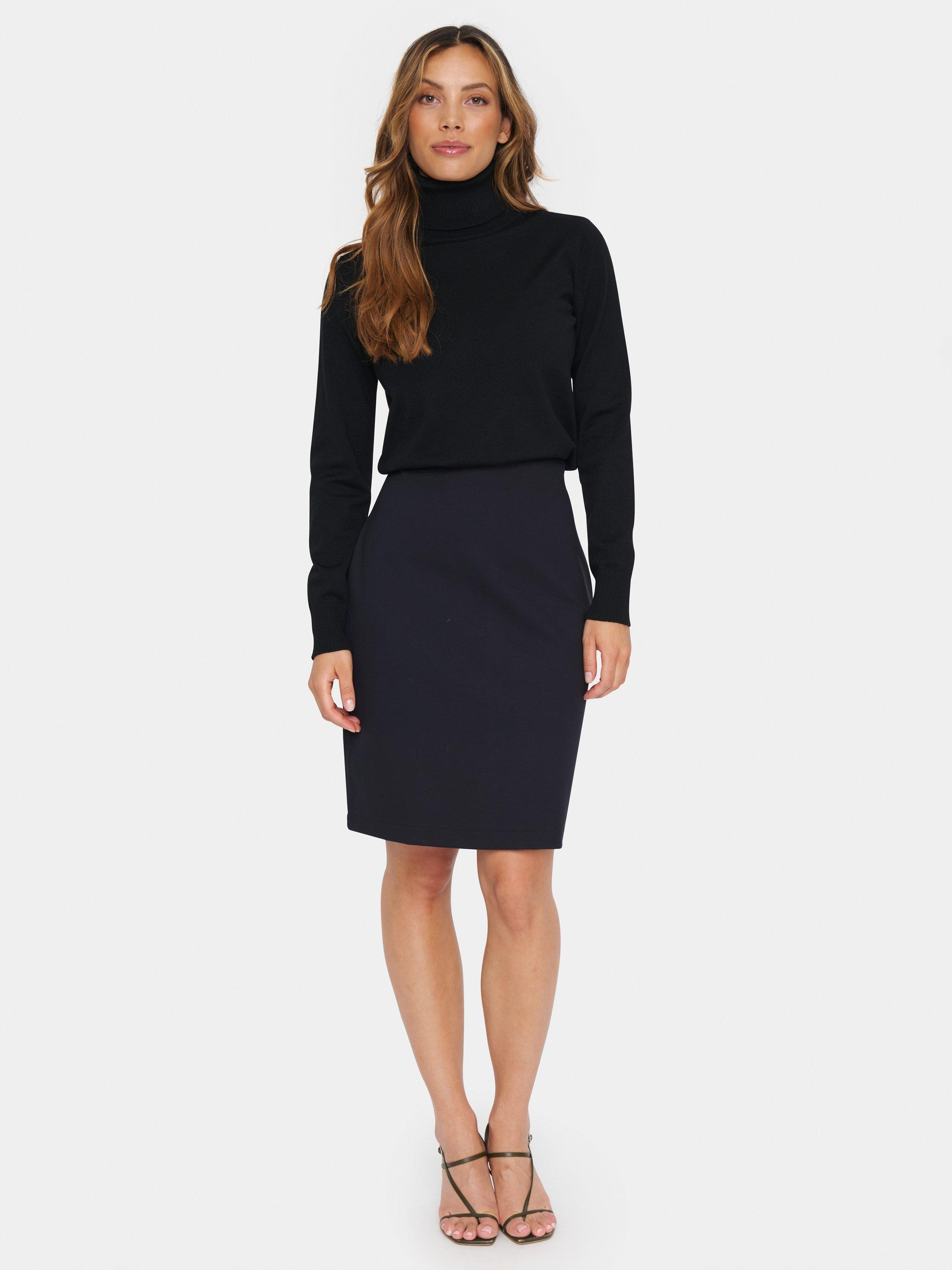 Product image 3 of 6, which shows Saint Tropez Genny Slim Fit Mini Skirt, Black, XS
