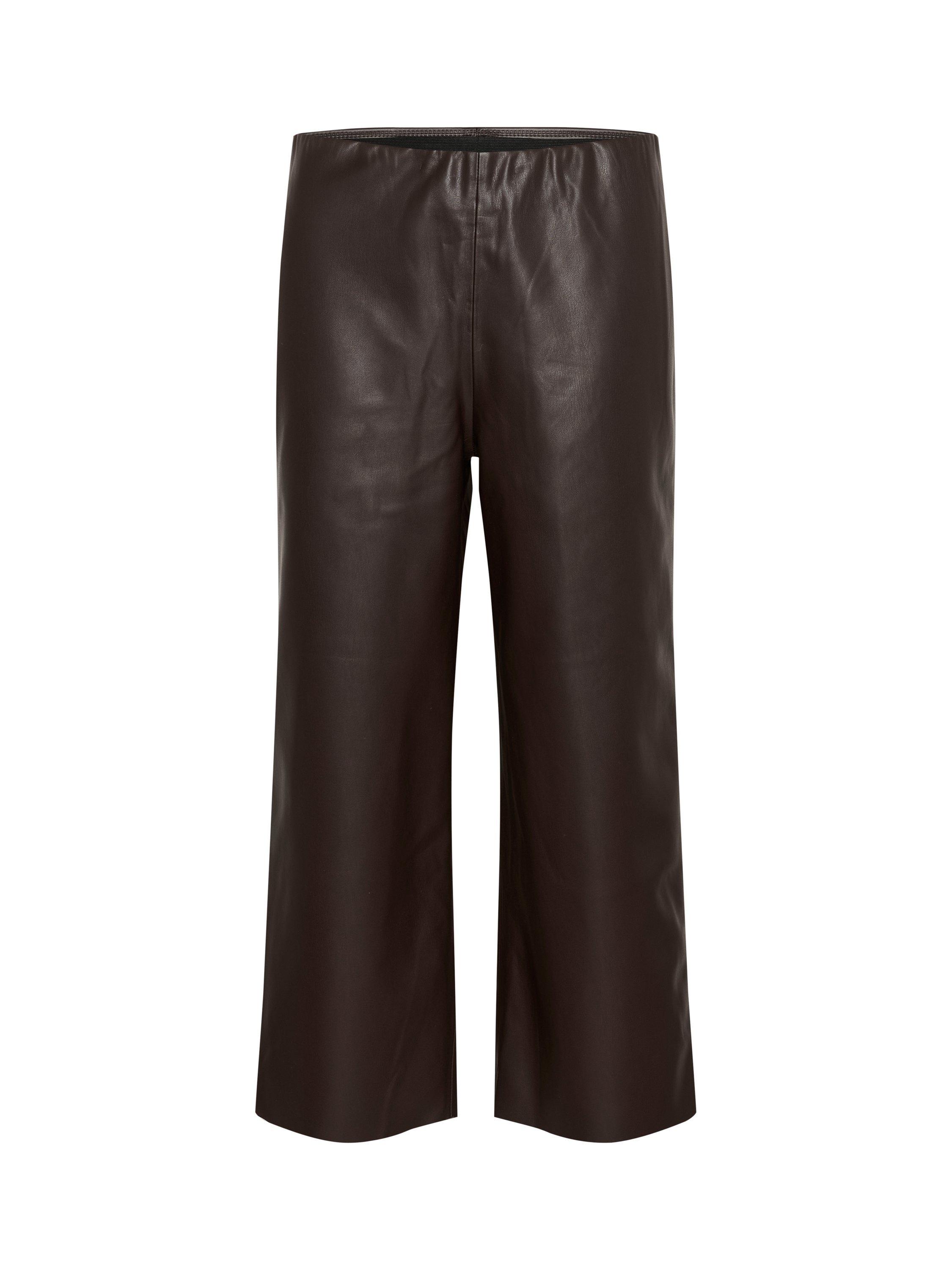 Product image 5 of 6, which shows Saint Tropez Dowie Faux Leather Trousers, Rain Drum, M