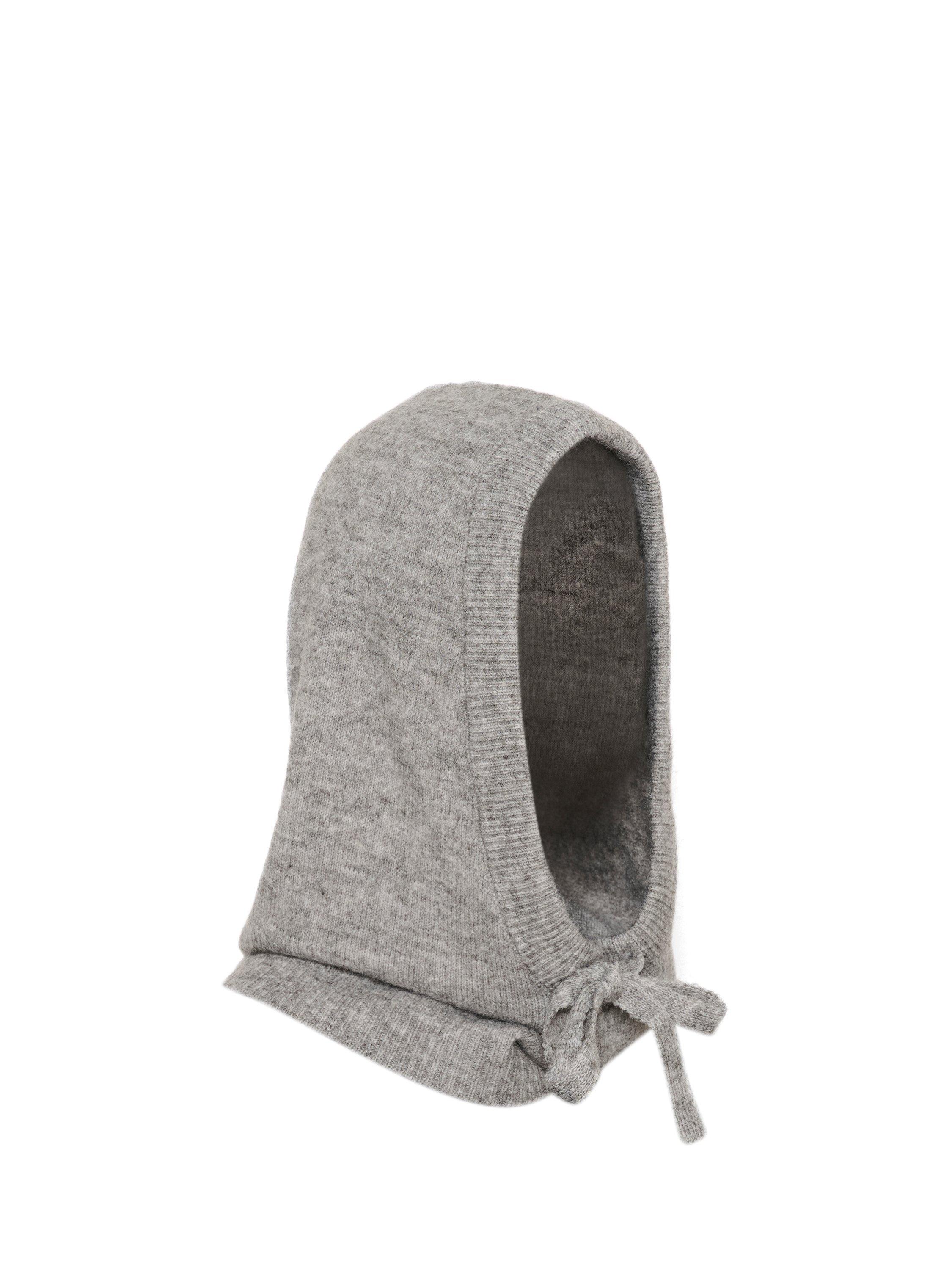 Saint Tropez Alullu Knitted Hood, Mist Grey Melange