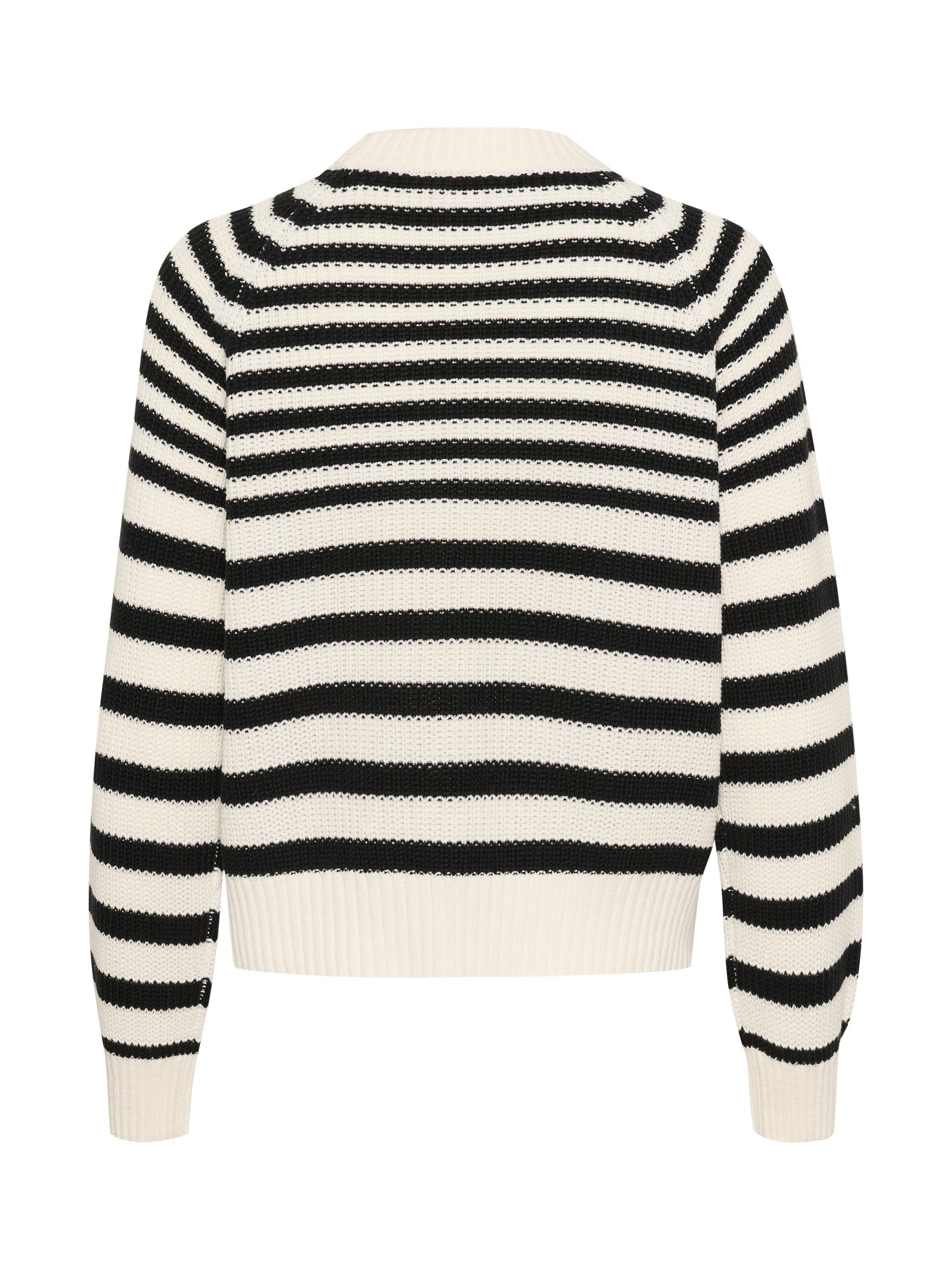 Product image 6 of 6, which shows Saint Tropez Ibenmei Stripe Jumper, Black/Multi, S