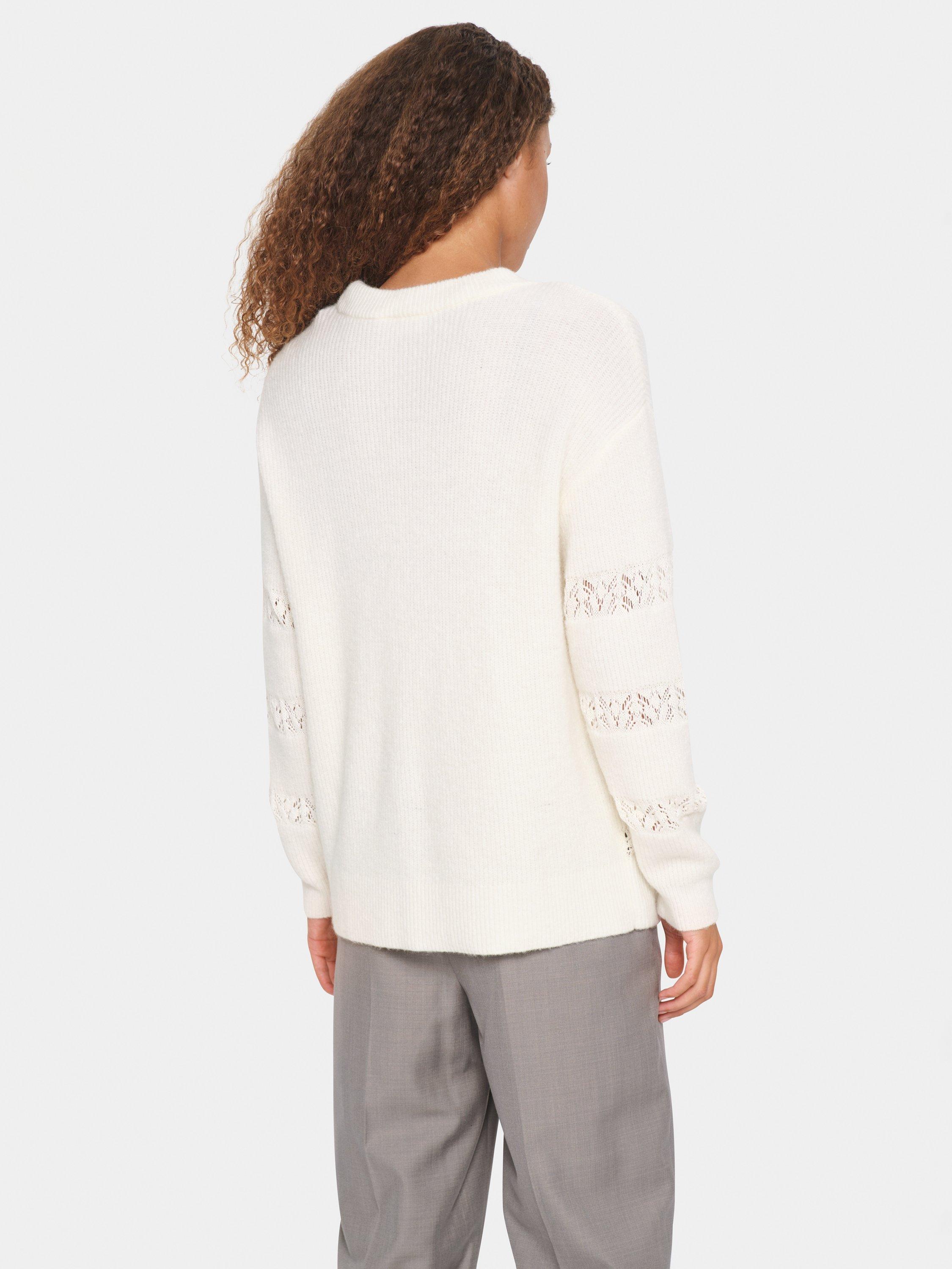 Product image 2 of 6, which shows Saint Tropez Ingela Textured Knit Jumper, Ice, XS