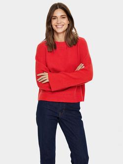 Saint Tropez Inva Round Neck Jumper, Flame Scarlet