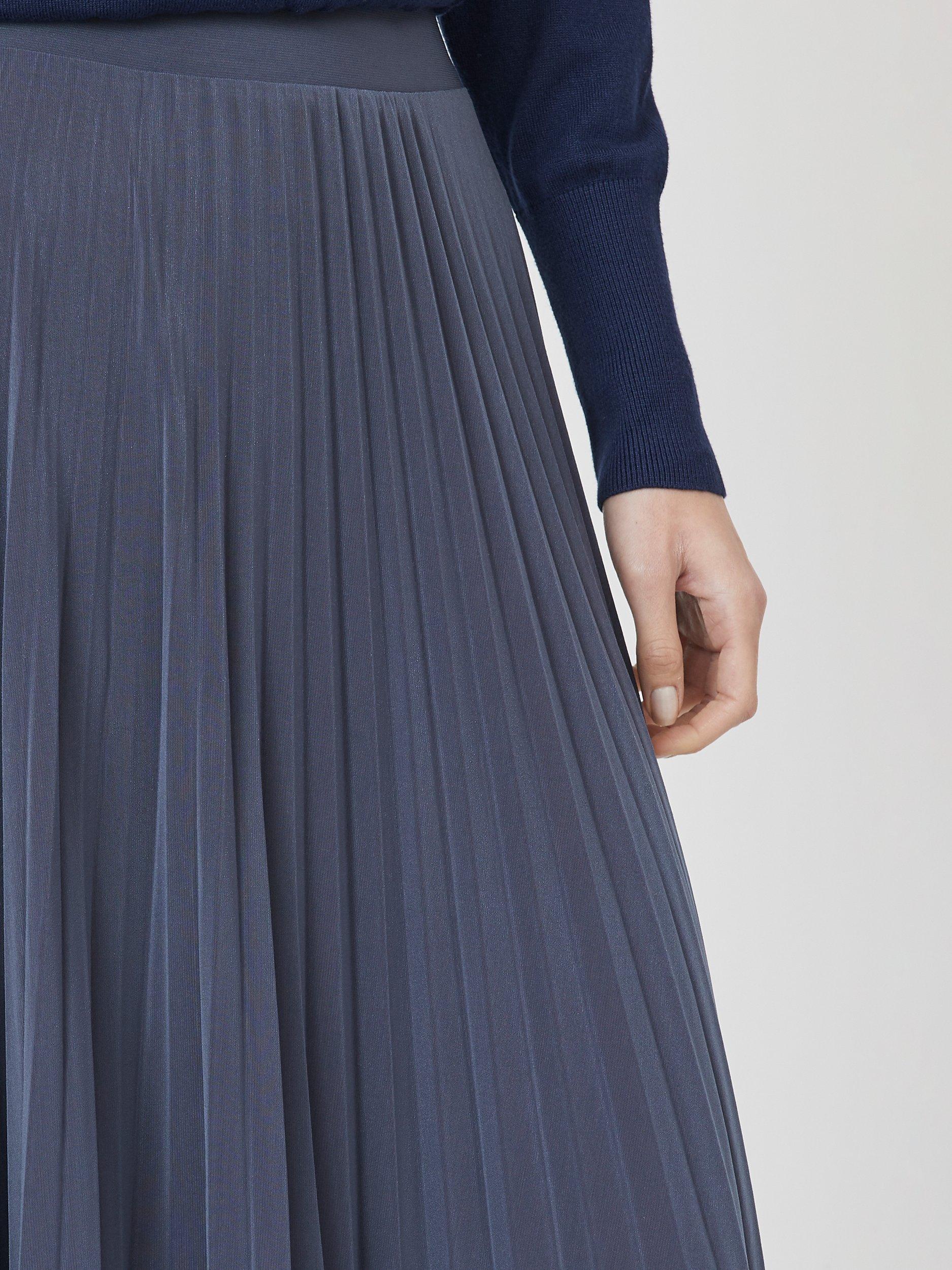 Product image 3 of 5, which shows Sisters Point Malou Pleated Midi Skirt, Antracit, XS