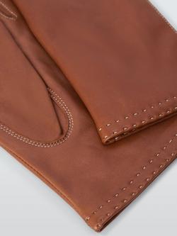 John Lewis Women's Cashmere Lined Leather Gloves - view 2, Tan