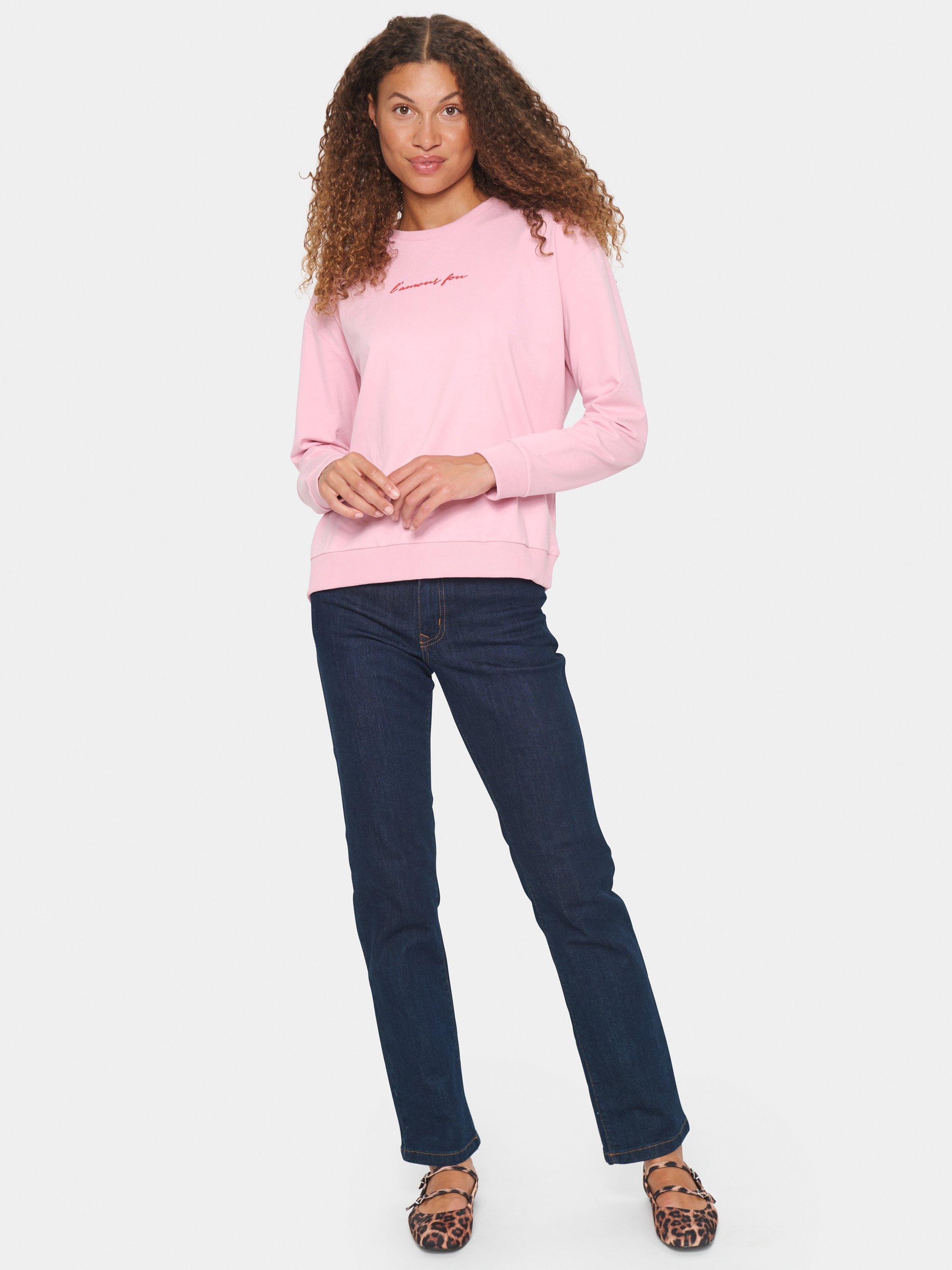 Product image 3 of 6, which shows Saint Tropez Ippa L'Amour Fou Sweatshirt, Pink, XXL
