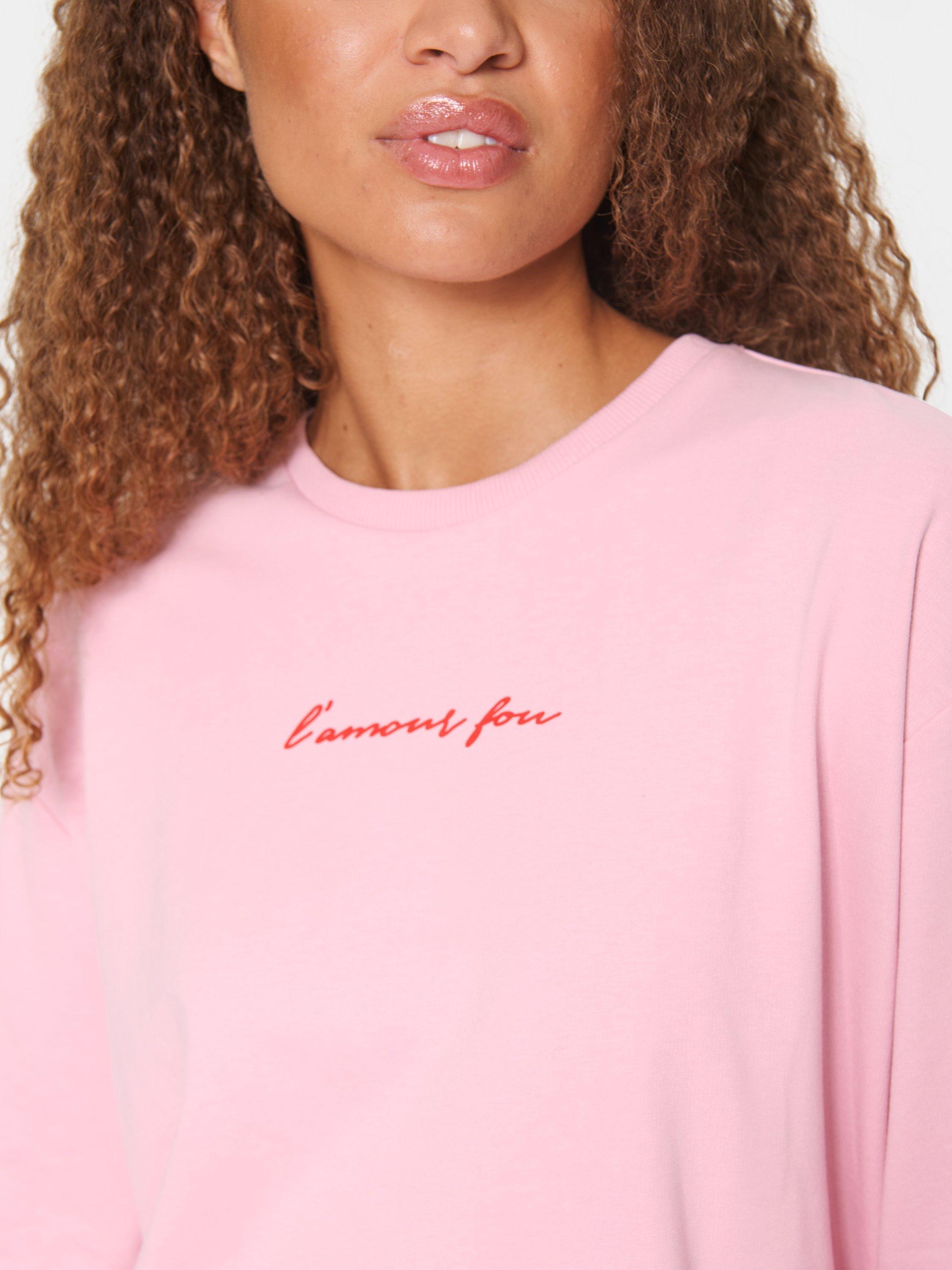 Product image 4 of 6, which shows Saint Tropez Ippa L'Amour Fou Sweatshirt, Pink, XXL