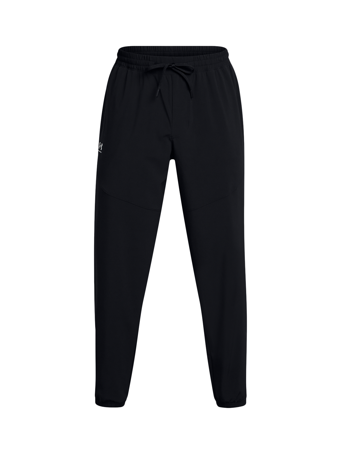 Product image 5 of 6, which shows Under Armour Men's Vibe Woven Joggers, Black / White, S