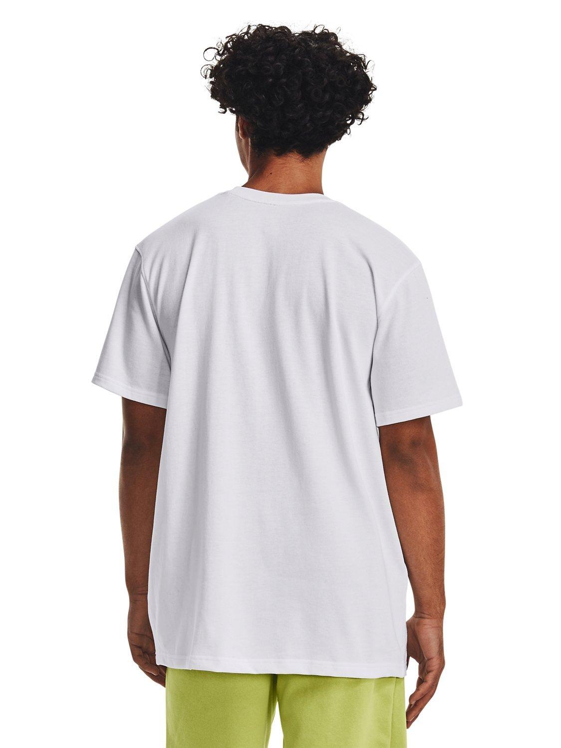 Product image 2 of 5, which shows Under Armour Logo T-Shirt, White /  Black, L