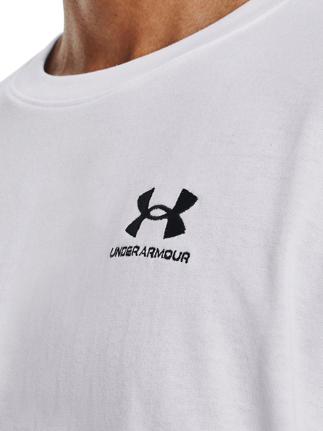 Product image 4 of 5, which shows Under Armour Logo T-Shirt, White /  Black, L