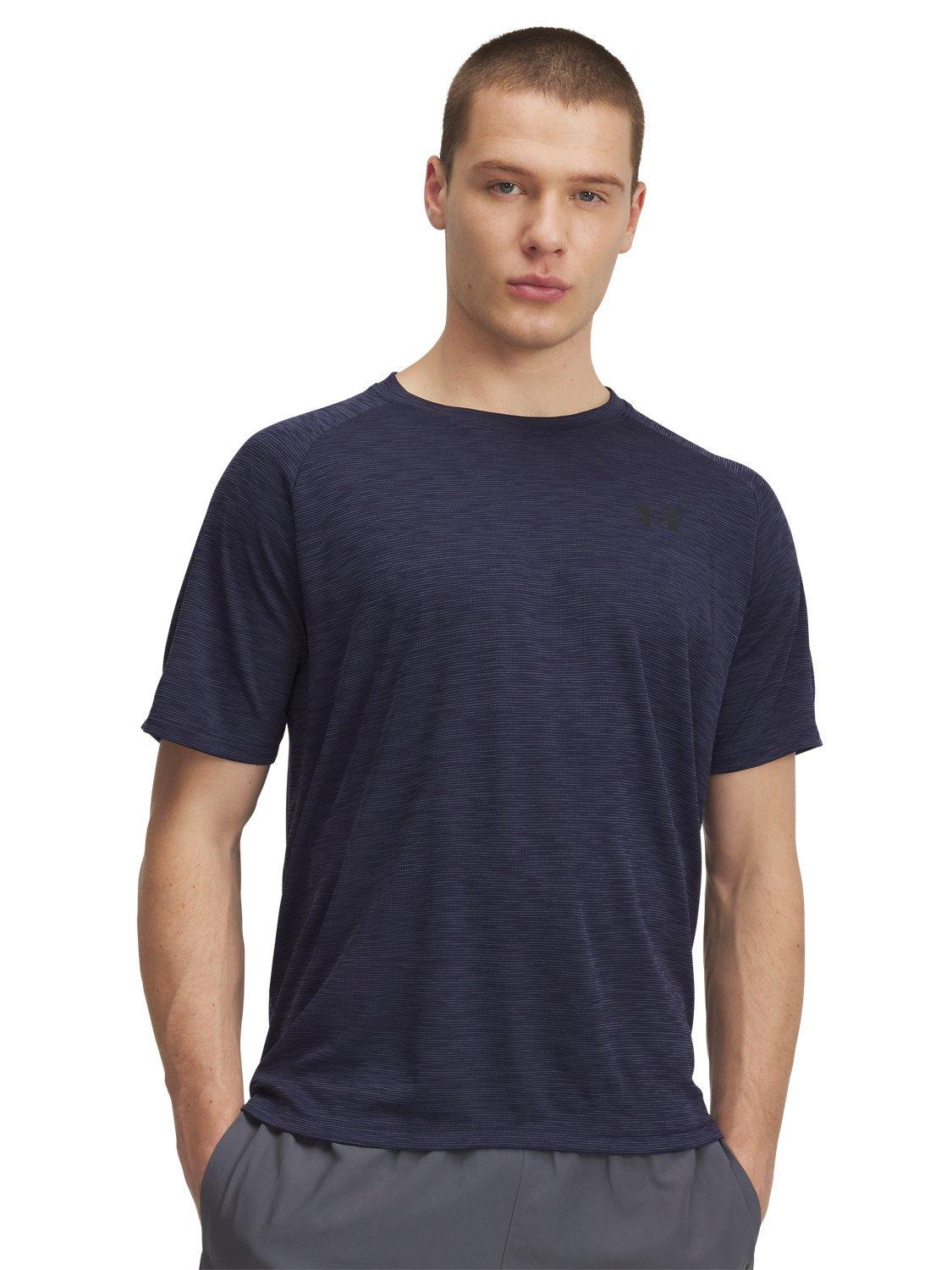 Product image 1 of 2, which shows Under Armour Tech T-Shirt, Navy/Gray, S