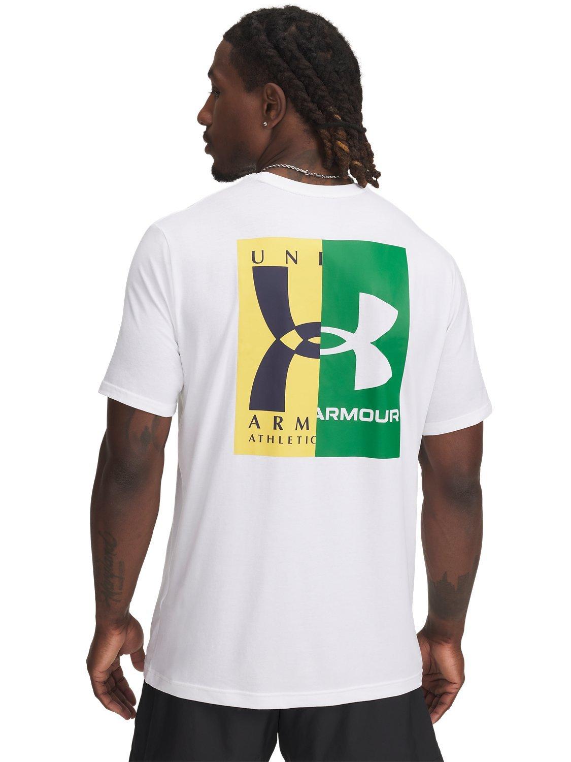 Product image 2 of 2, which shows Under Armour 60/40 Logo T-Shirt, White / Navy, M