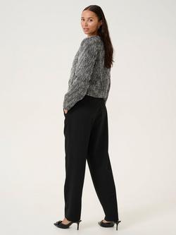 KAFFE Minella Boucle Blazer, Black & White Boucle - view 2, Black & White Boucle