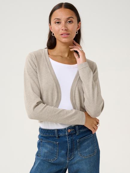 KAFFE Astrid Bolero Cardigan, Grey