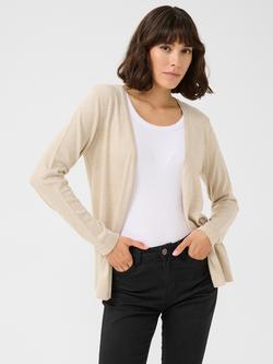 KAFFE Fenia Astrid Regular Fit Open Cardigan, Beige