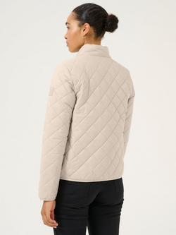 KAFFE Loreen Diamond Quilted Jacket - view 2, Feather Gray
