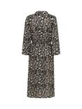 KAFFE Amber Abstract Midi Dress, Black